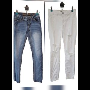 Refuge White Denim Jeans